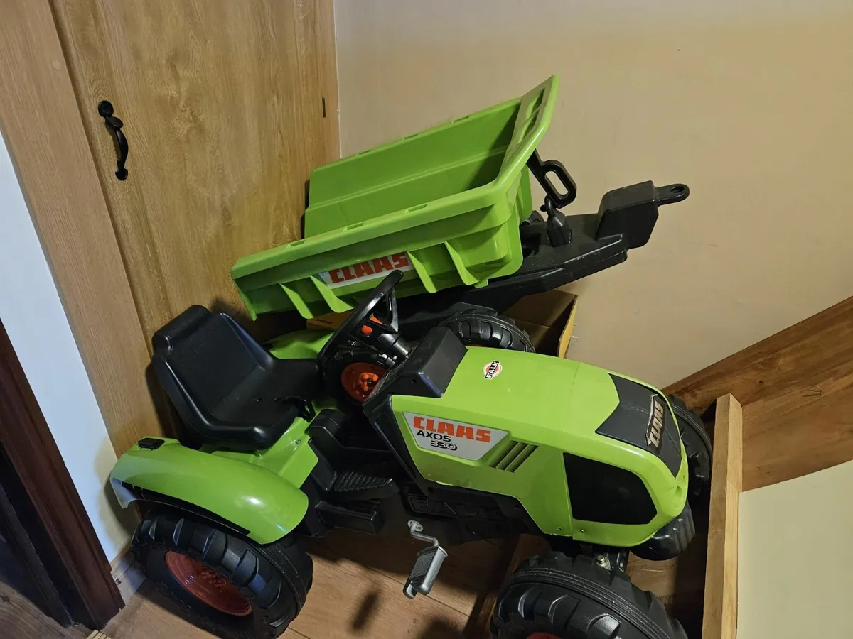 Claas Tractor With Front Loader And Trailer Toy - Image 2