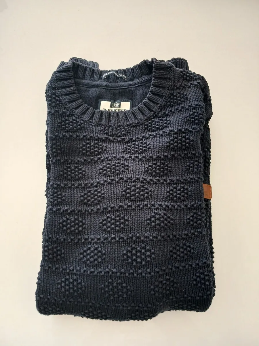 Soft Navy Jumper - Weekly Offender - Too Much Too - Image 3