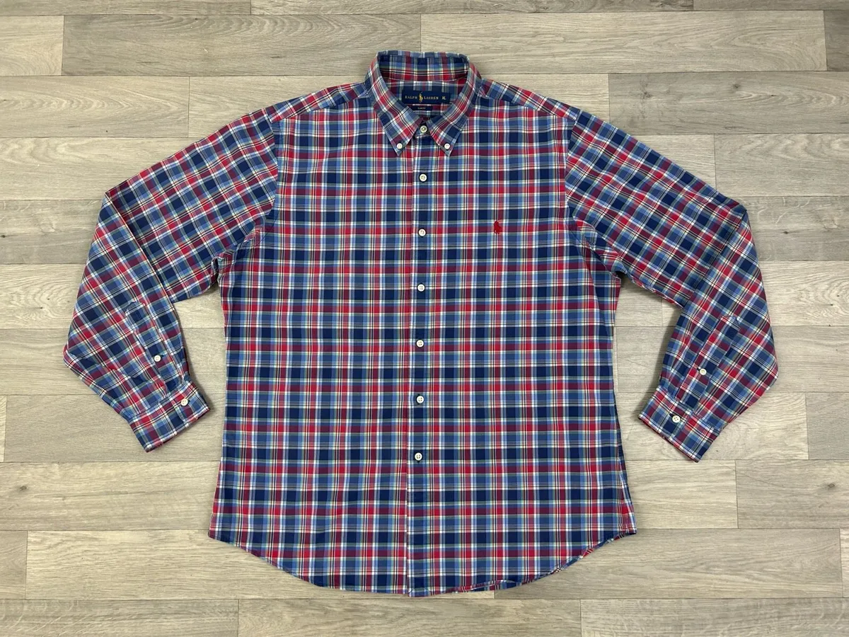 Polo Ralph Lauren Button Down Check Shirt Mens XL - Image 1