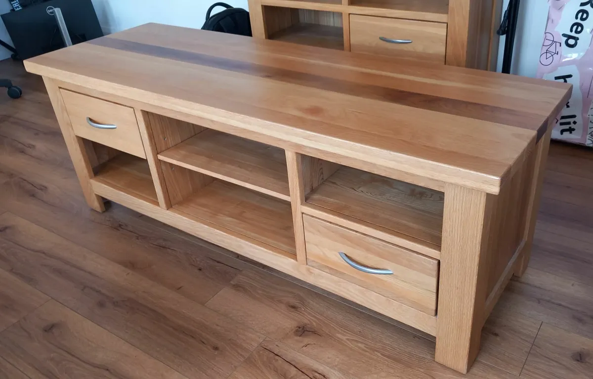 Solid Oak Furniture Set. - Image 1