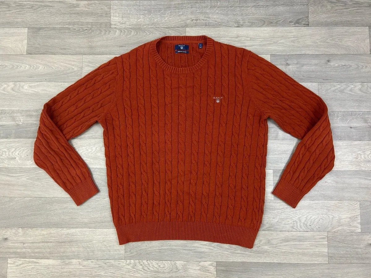 Gant Cotton Cable Knit Jumper Mens XL - Image 1