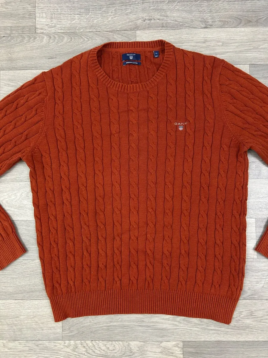 Gant Cotton Cable Knit Jumper Mens XL - Image 2