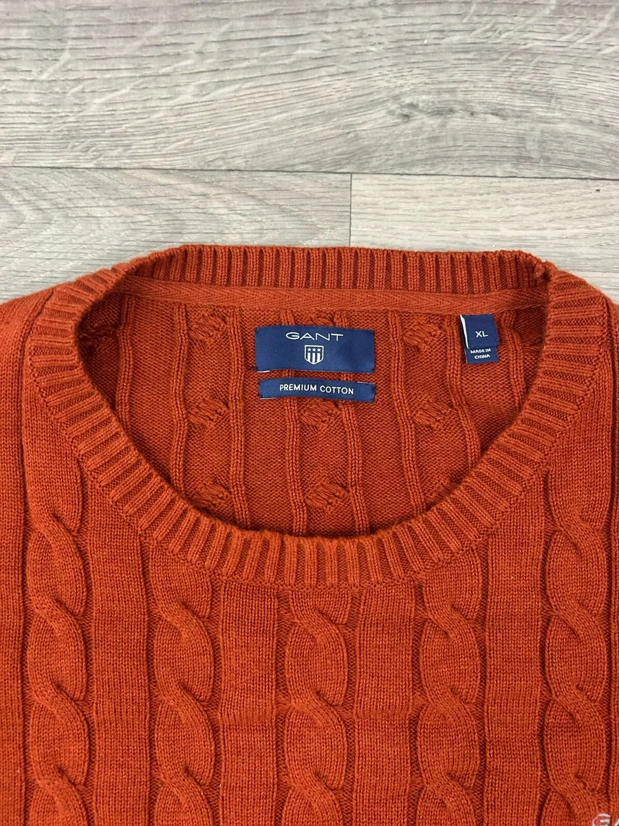 Gant Cotton Cable Knit Jumper Mens XL - Image 4