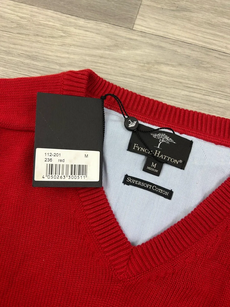 NEW Fynch Hatton Cotton Jumper Mens M/L - Image 4