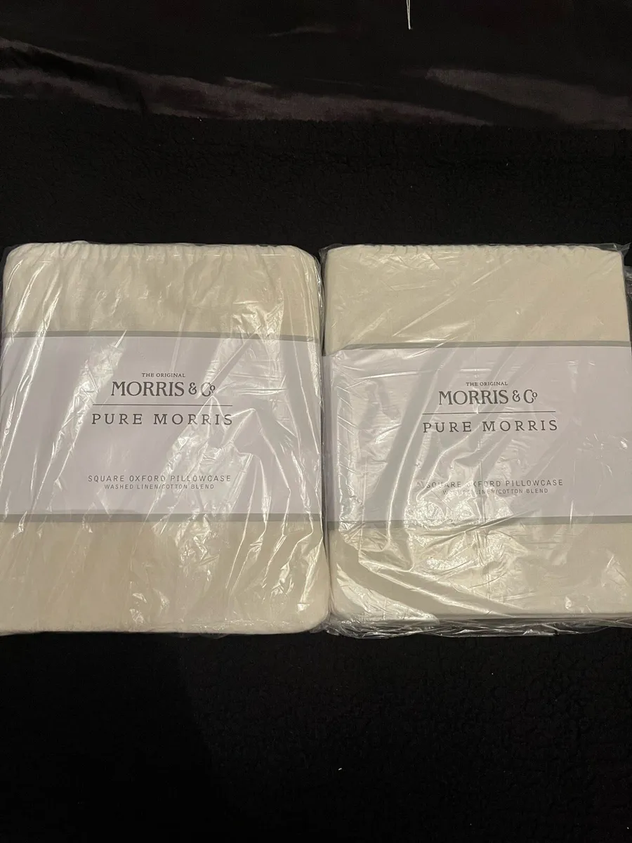 Morris & Co Linen Blend Cushion Covers x2 - Image 1