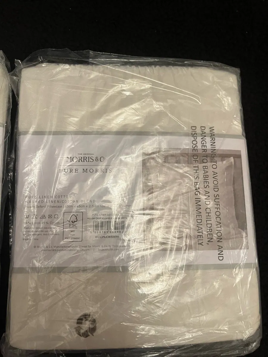 Morris & Co Linen Blend Cushion Covers x2 - Image 4