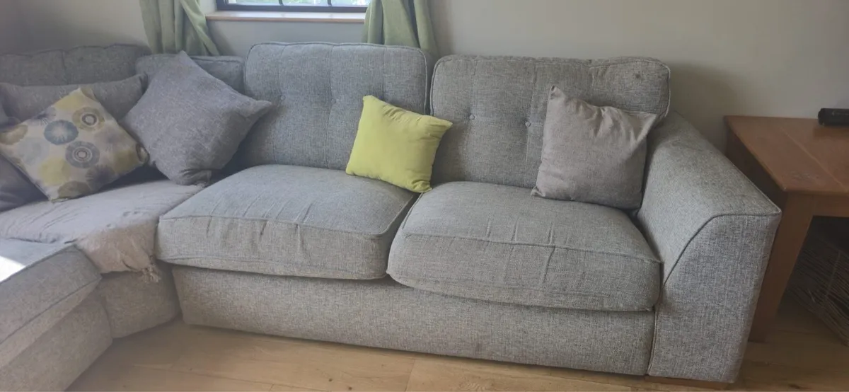 Grey Corner Sofa - Image 2