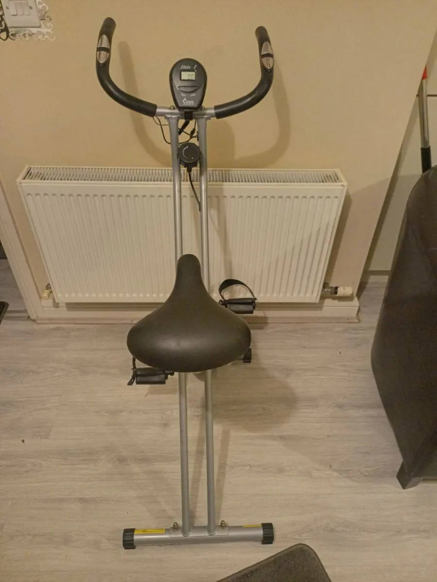 Opti folding exercise bike. - Image 3