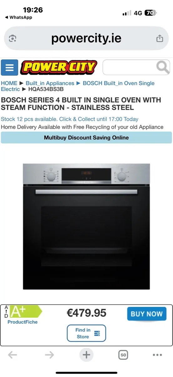 Bosch dishwasher Bosch oven Siemens hub - Image 1