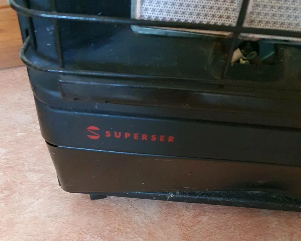 Portable Gas Fire & Bottle Partly Filled - Image 2