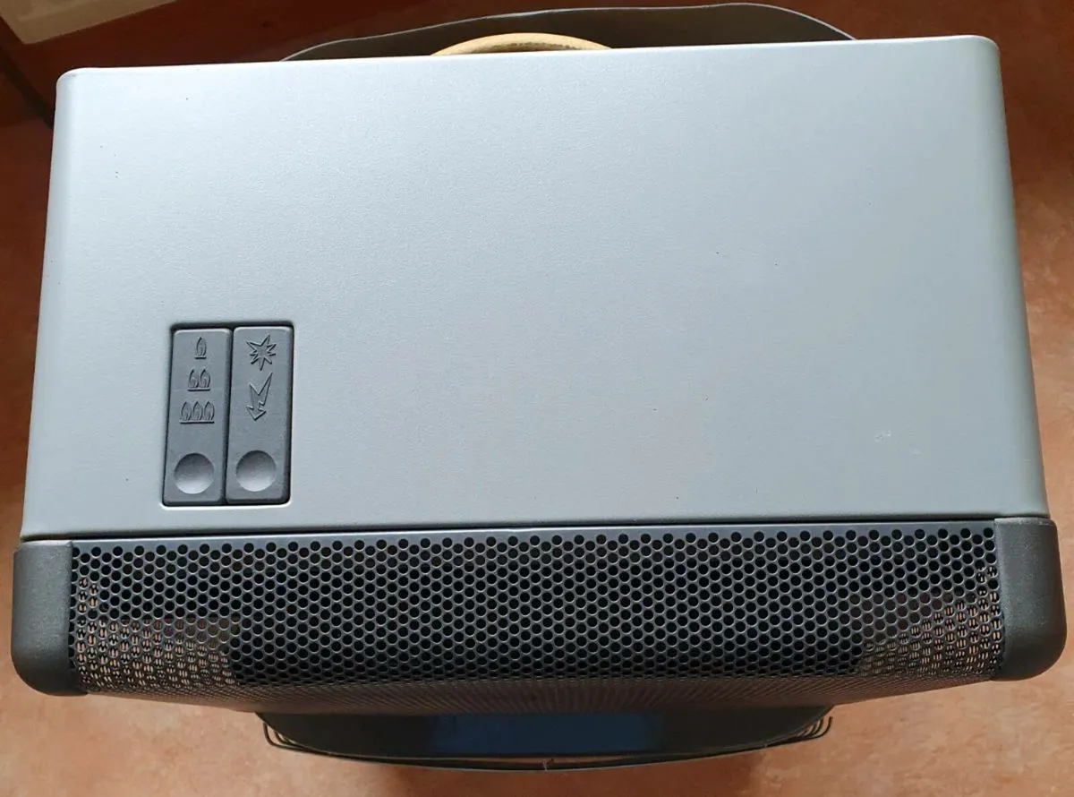 Portable Gas Fire & Partly Filled Bottle - Image 2