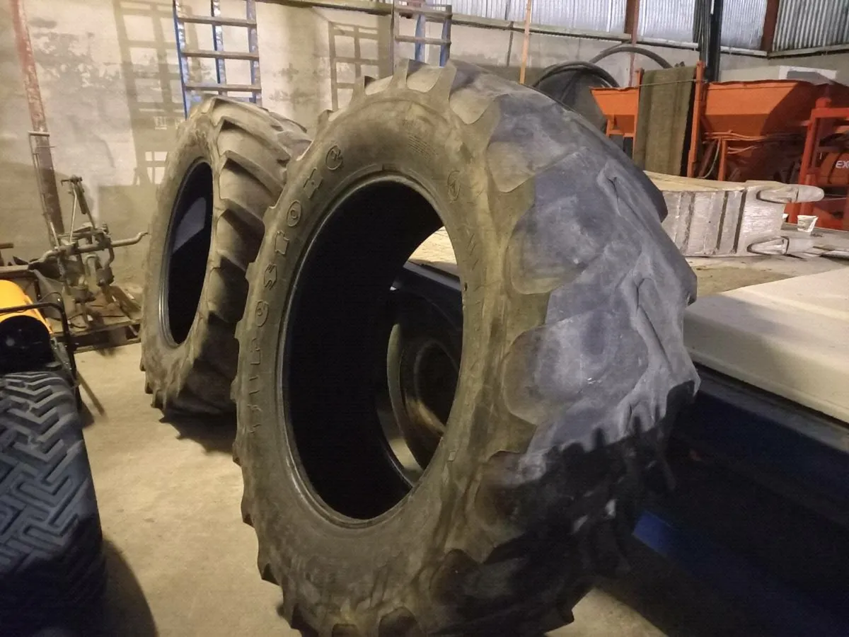 2- Tractor tyres 520/70/38 - Image 1