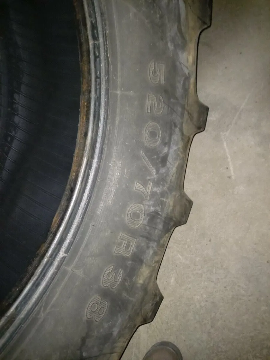 2- Tractor tyres 520/70/38 - Image 4