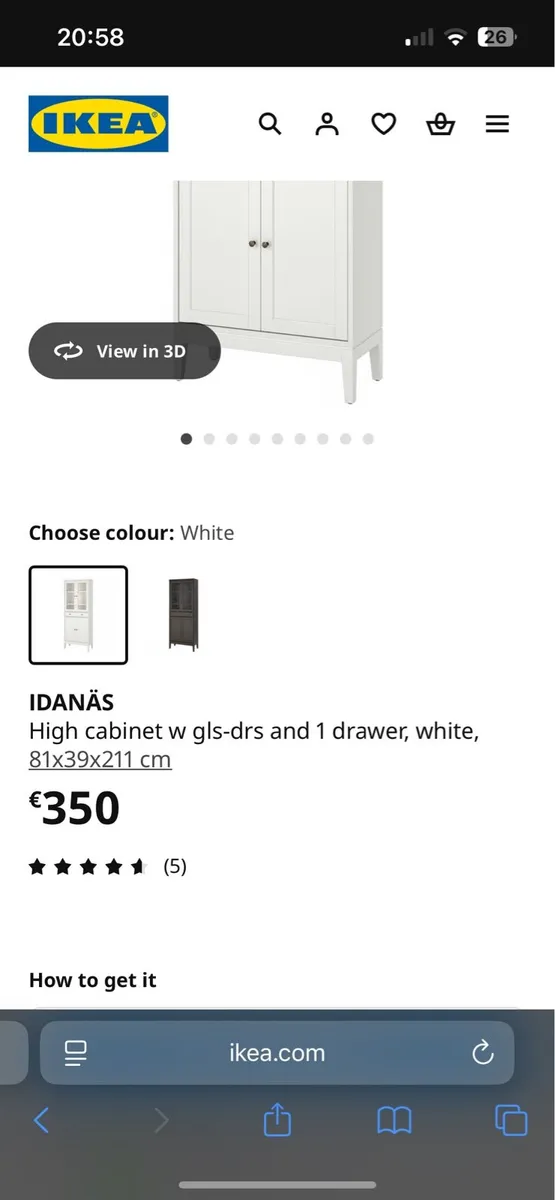 IKEA IDANAS Display cabinet - Image 3