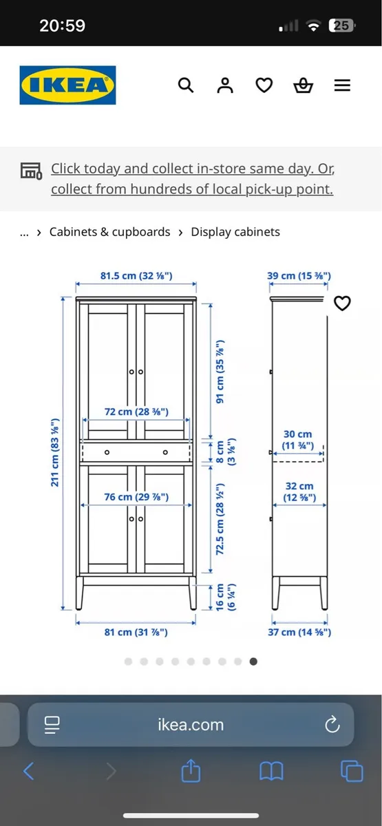 IKEA IDANAS Display cabinet - Image 4