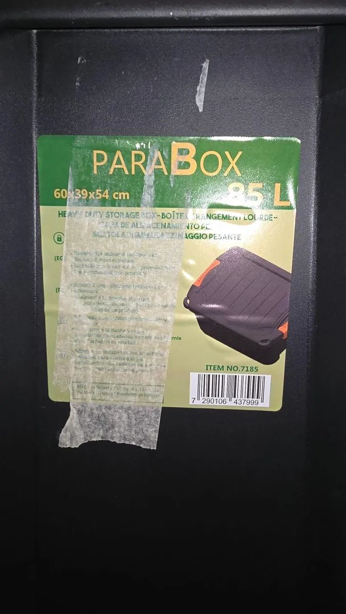 Heavy-Duty ParaBox 85L Storage Box with Lid - Image 1