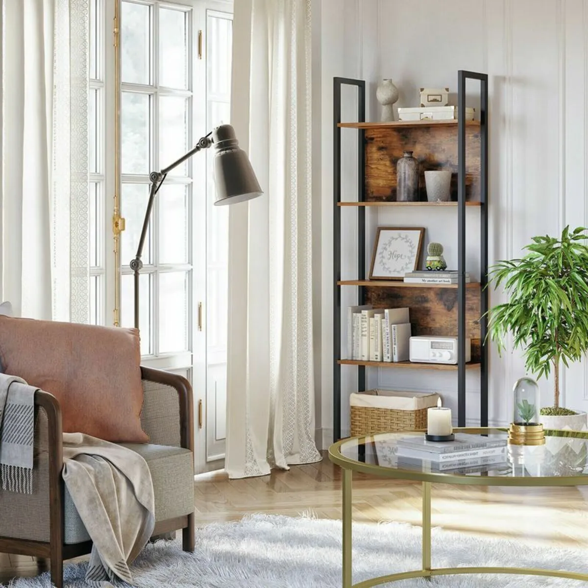 New 5 Tier Vintage  Bookcase Storage - FREE P&P - Image 2