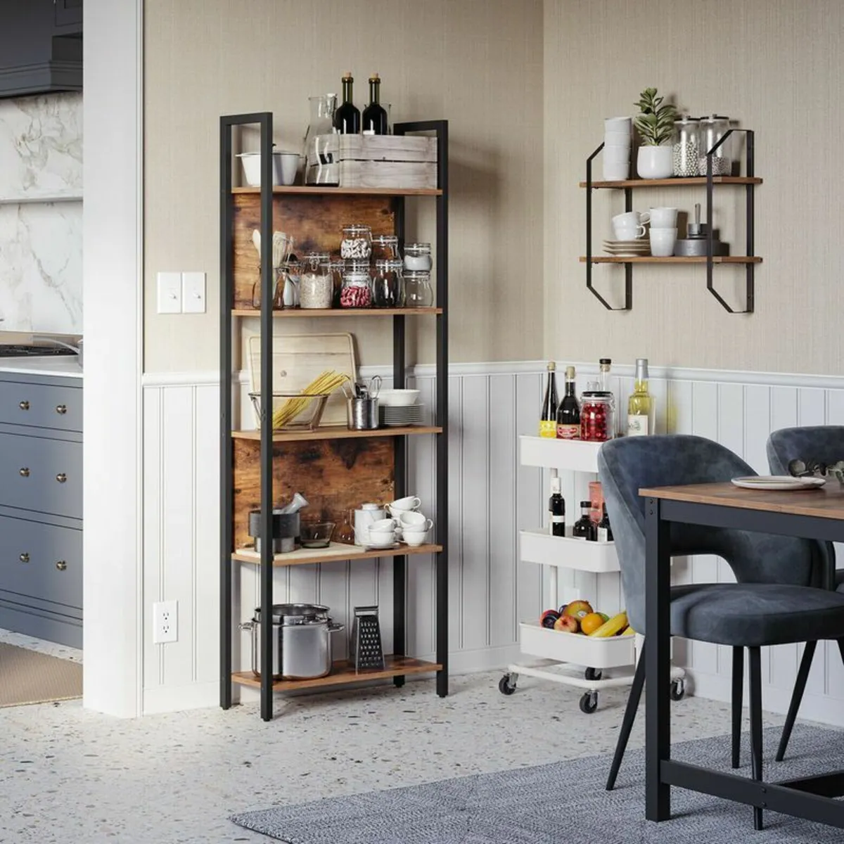 New 5 Tier Vintage  Bookcase Storage - FREE P&P - Image 3
