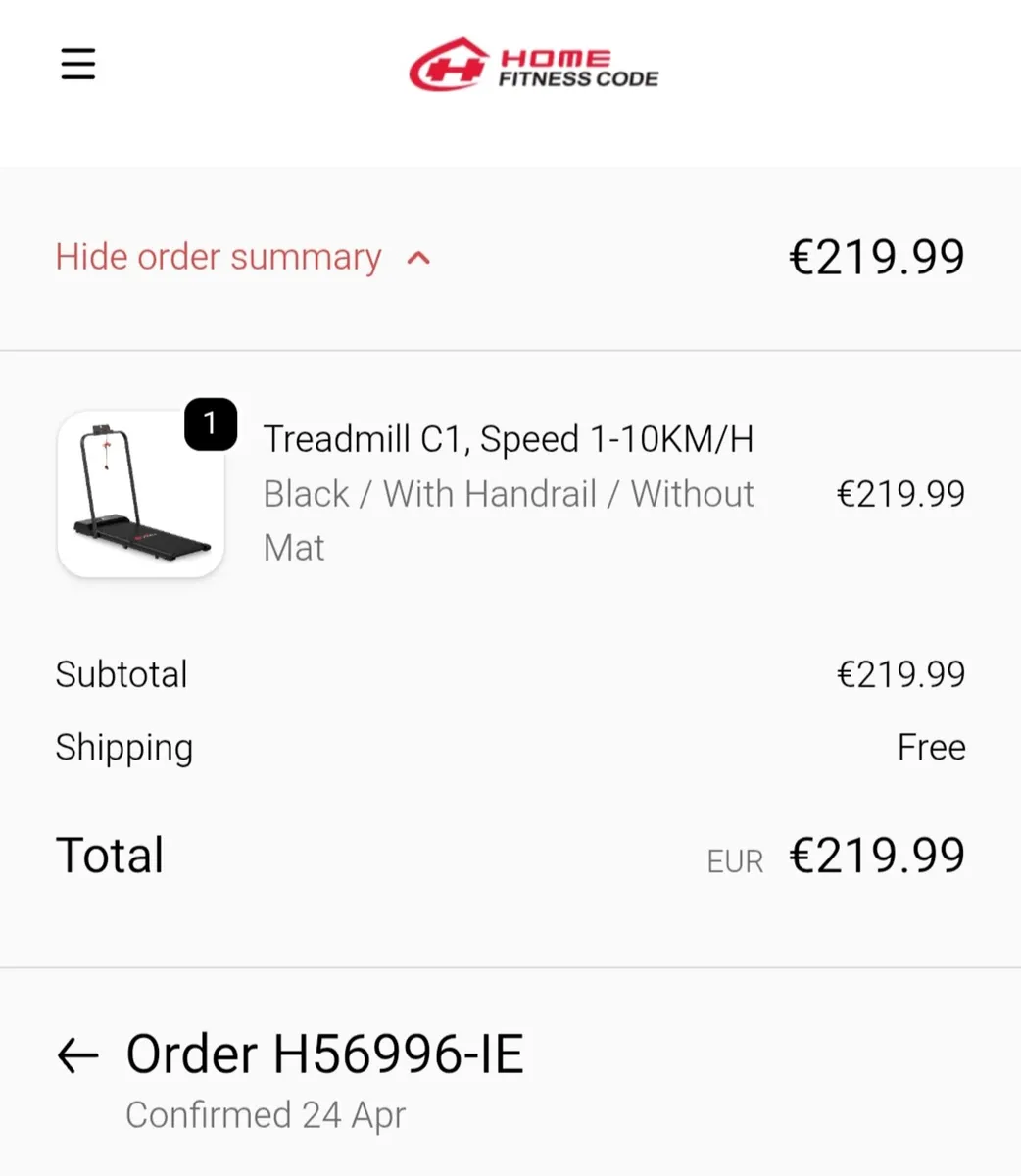 Treadmill C1, Speed 1-10KM/H - Image 3