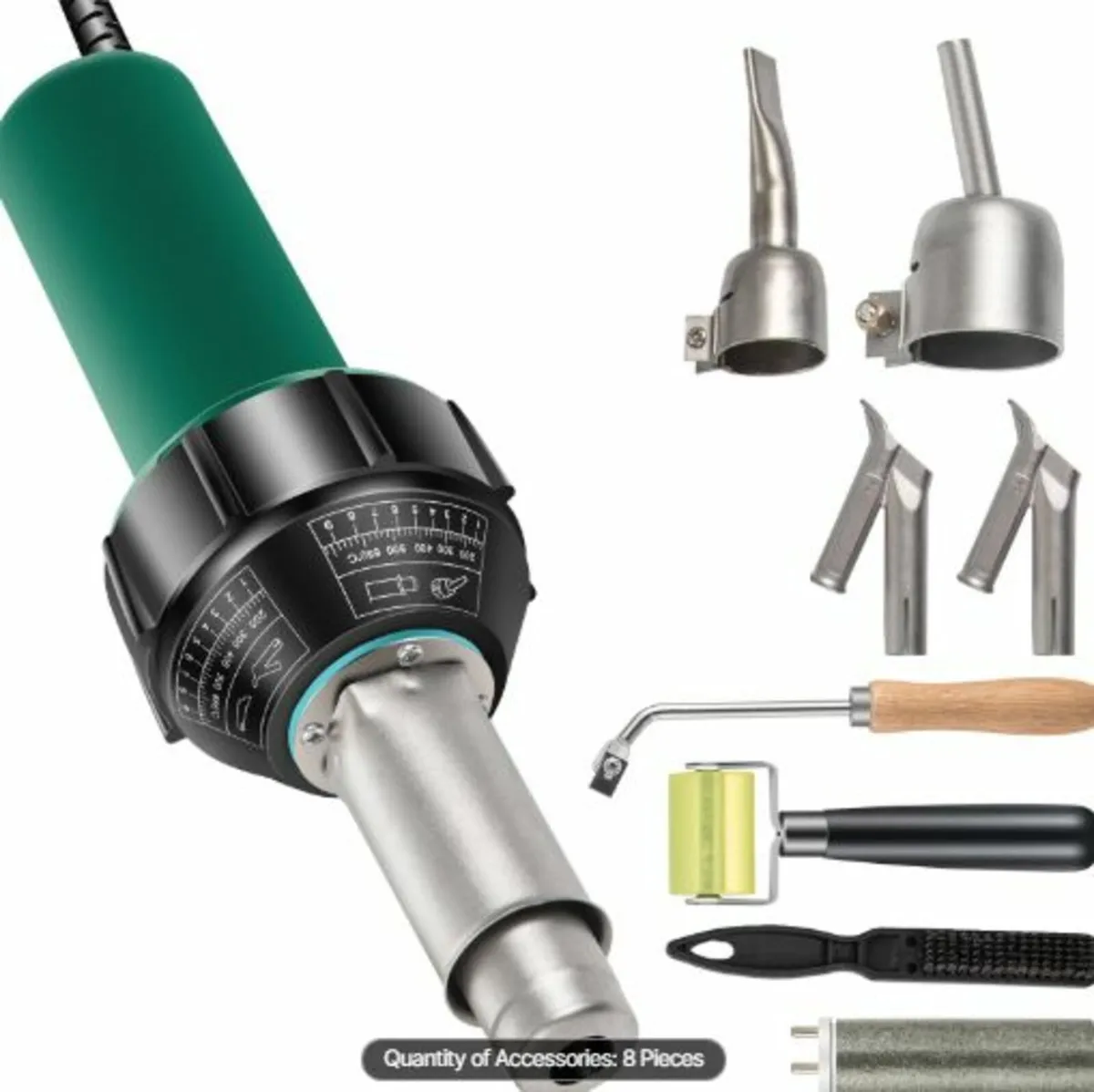 Roofing Welder,8 Pcs PVC Welding Gun,1600W Hot Air - Image 1