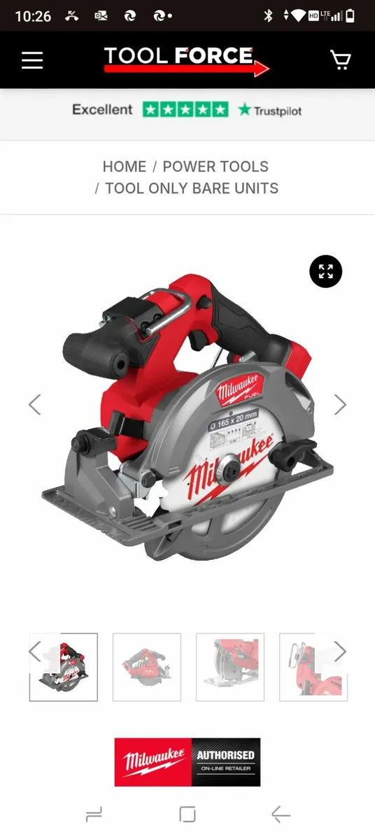Milwaukee M18 Fuel Circular Saw 165m - Image 1
