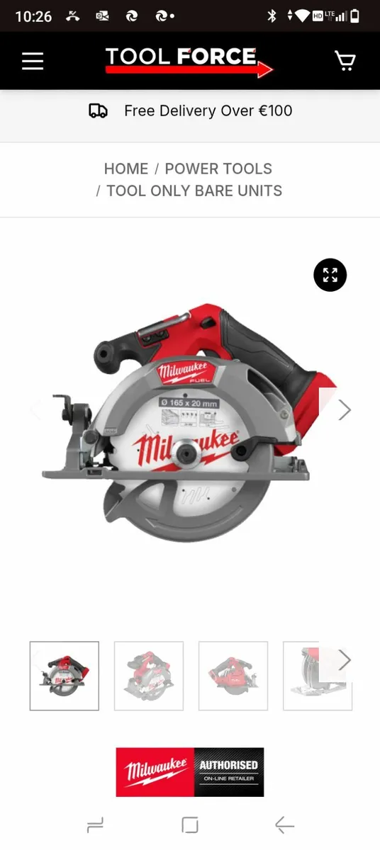 Milwaukee M18 Fuel Circular Saw 165m - Image 2