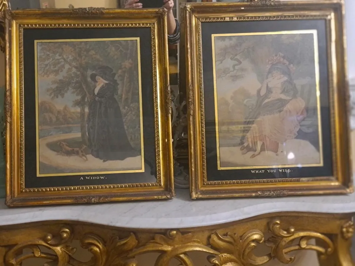 Pair of Antique pictures - Image 4
