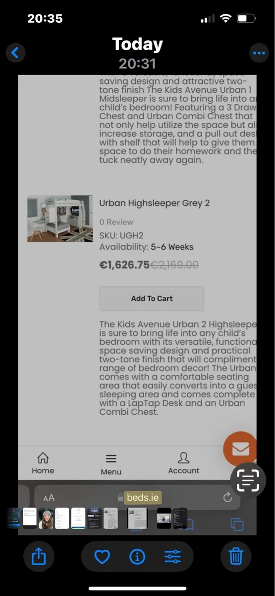 High Sleeper Bed Set Solud Wood - Image 2