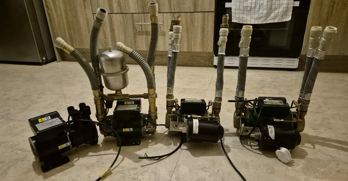 JOB LOT OF ALL 4 SALAMANDER SHOWER PUMPS SYSTEMS J - Image 4