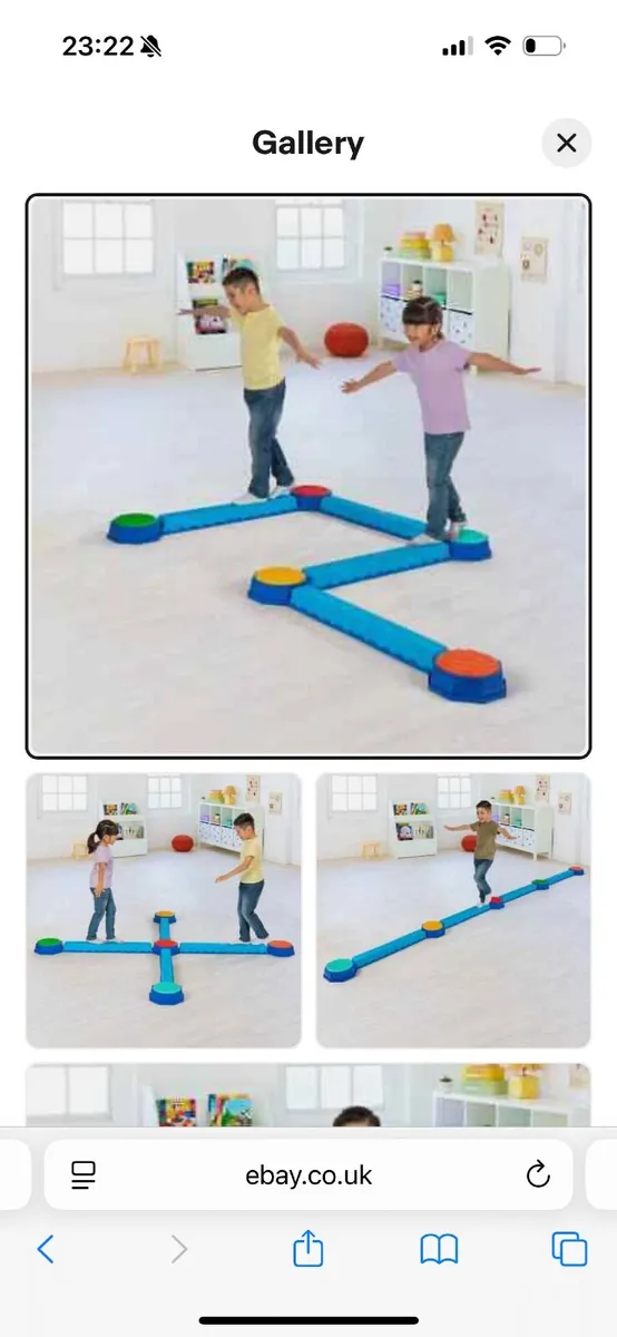 Kids balance beam and stepping stones. - Image 1