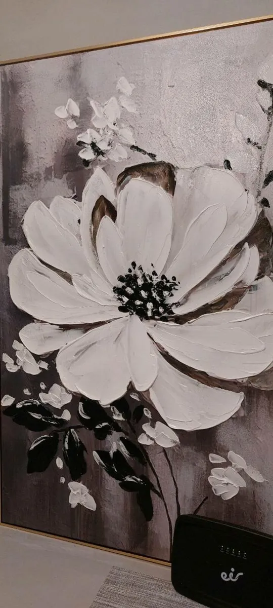 Framed Canvas Floral Wall Art - Image 3