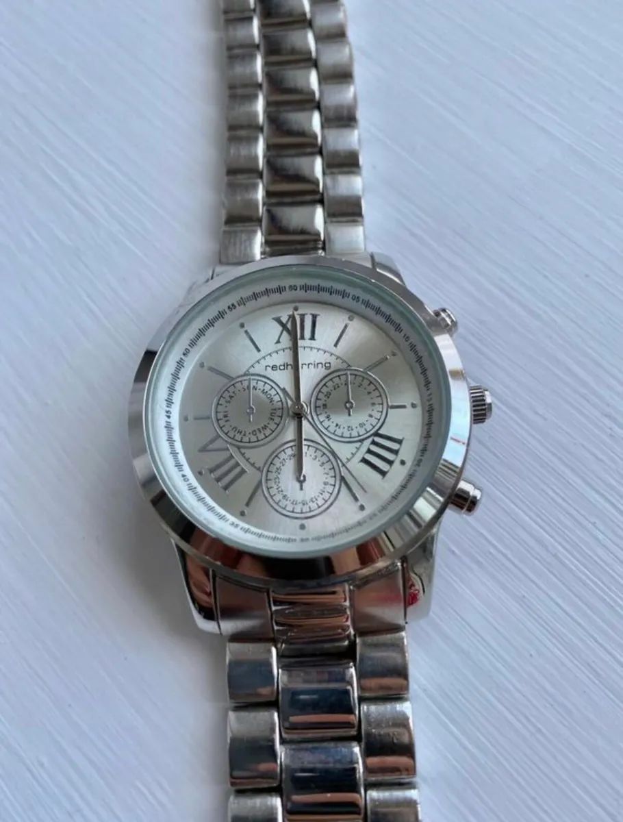 Red Herring unisex watch, silver, like new - Image 2
