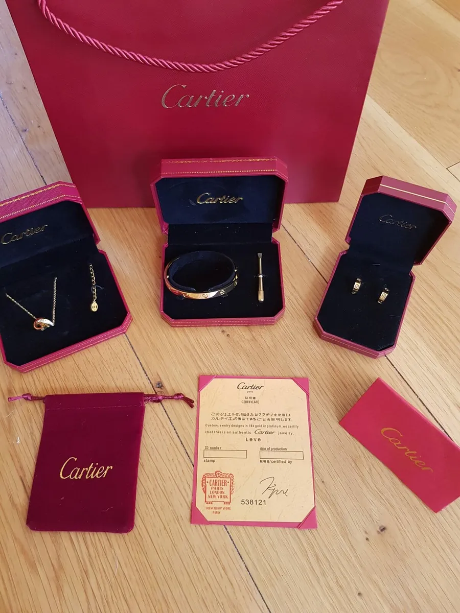 Cartier Love Bangle in White or Yellow Gold - Image 1