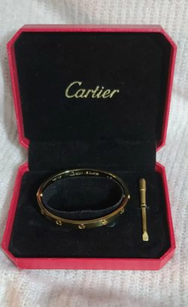 Cartier Love Bangle in White or Yellow Gold - Image 3