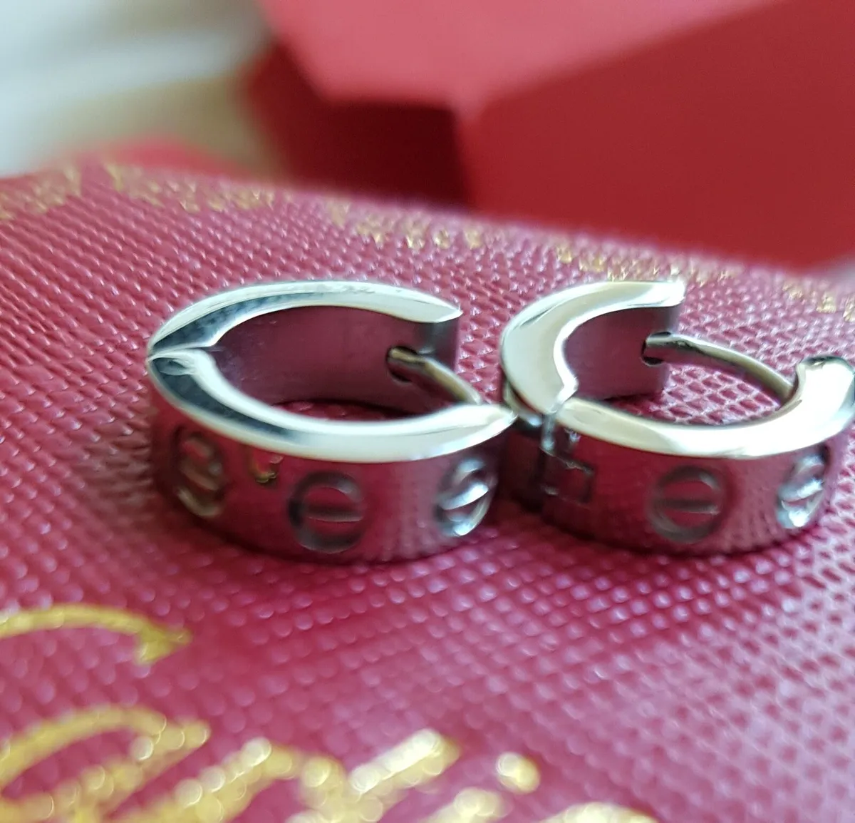 Cartier Love Design Loop Earrings - Image 3