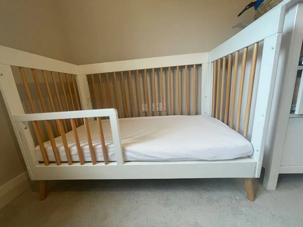 Obaby White Maya Mini Cot Bed - Image 1