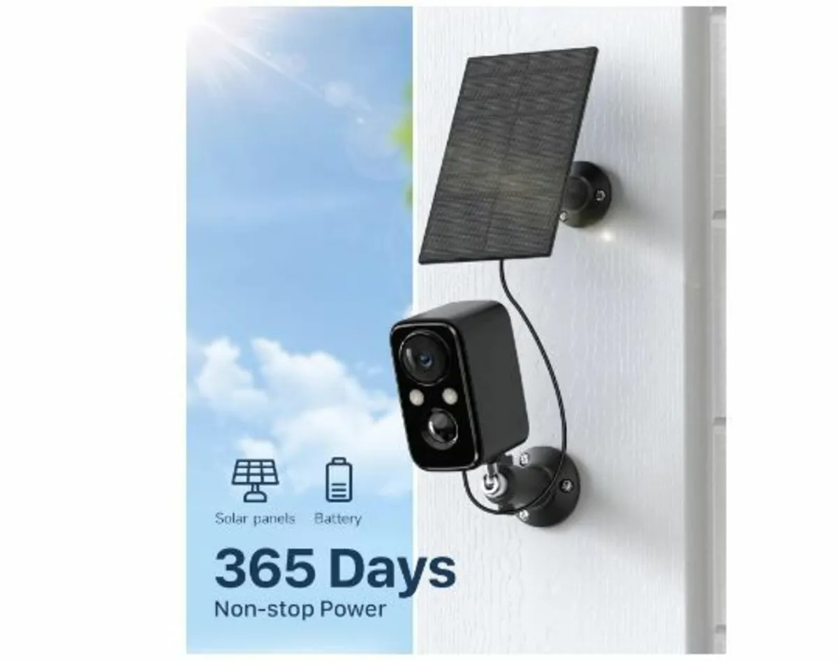 Outdoor Surveillance Camera Battery Solar - Image 3