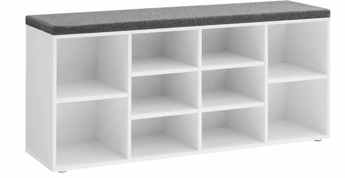 Shoe Bench, Shoe Rack with Seat - Image 1