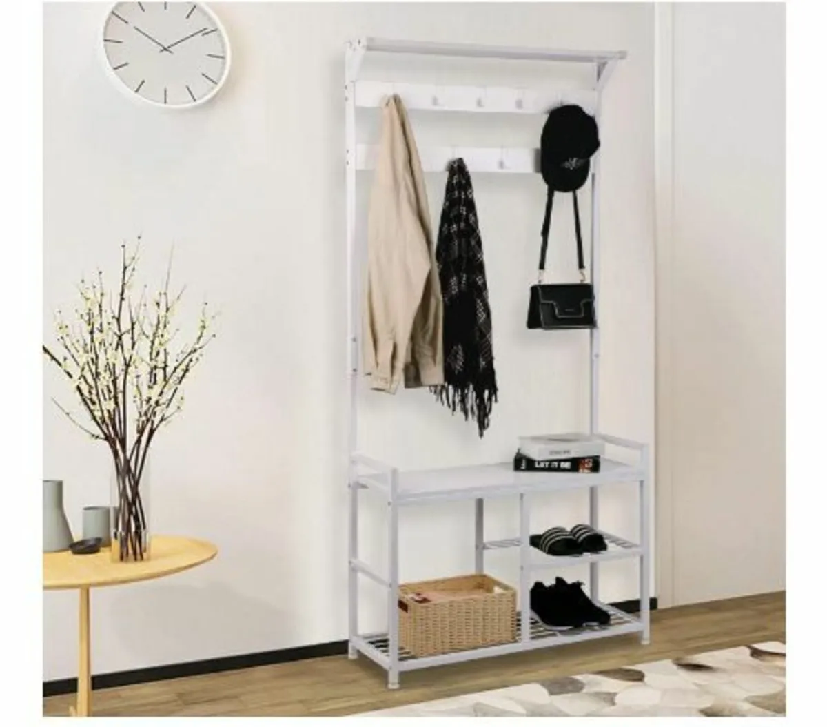 Leader Accessories Coat Stand with Bench - Image 3