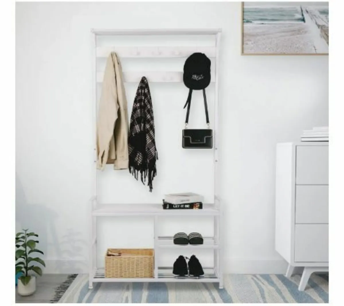 Leader Accessories Coat Stand with Bench - Image 4