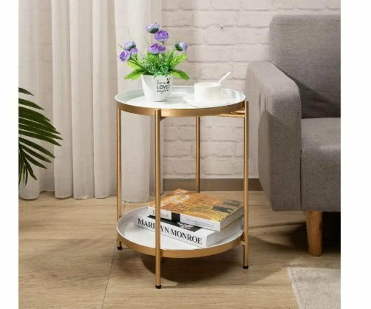 Side Table Gold Round Small - Image 3