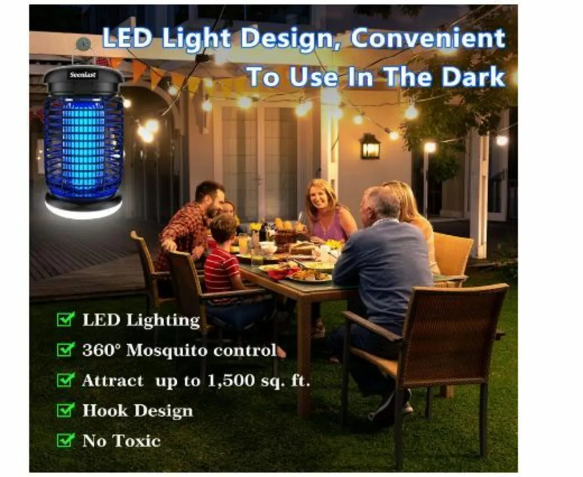 Electric Insect Killer, 2-in-1 Insect Trap - Image 2