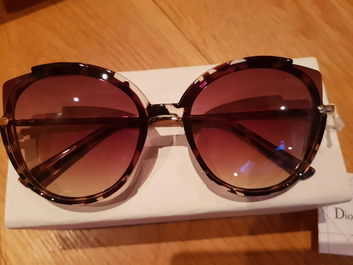 Christian Dior Tortoishell Offset 2 Sunglasses - Image 1