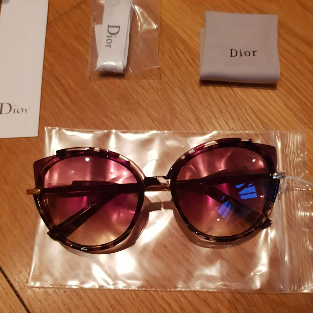 Christian Dior Tortoishell Offset 2 Sunglasses - Image 3