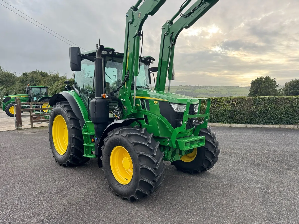 2024 John Deere 6R 150 c/w 643M front loader - Image 1