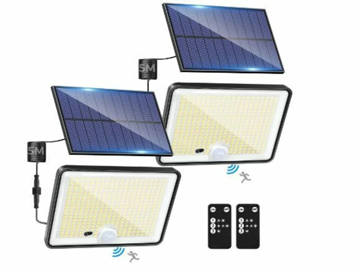 Pack of 2 Solar Lights for Outdoor - Image 1