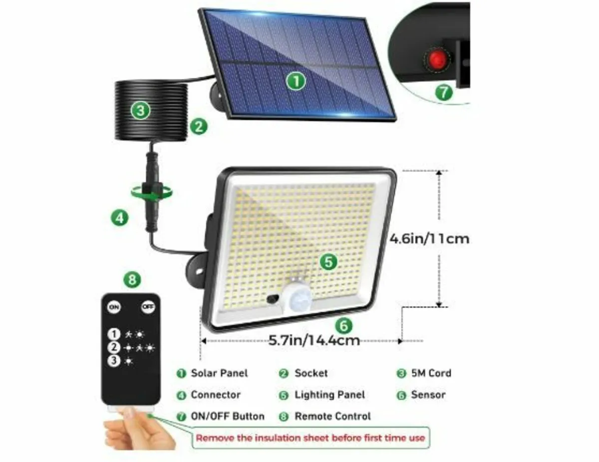 Pack of 2 Solar Lights for Outdoor - Image 2