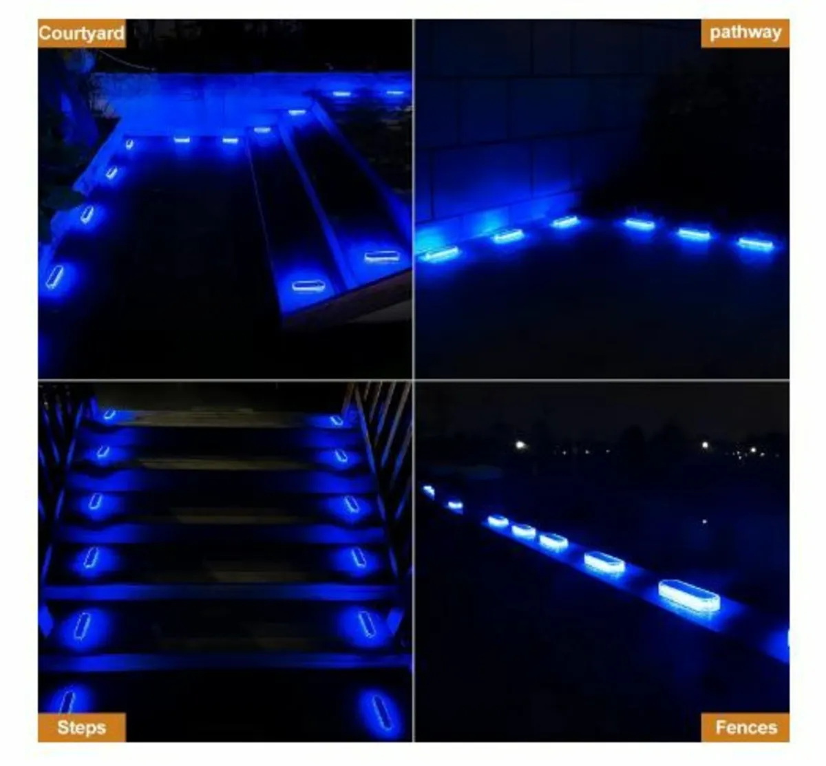 Path Lights IP68 Waterproof Solar Lights Garden - Image 2