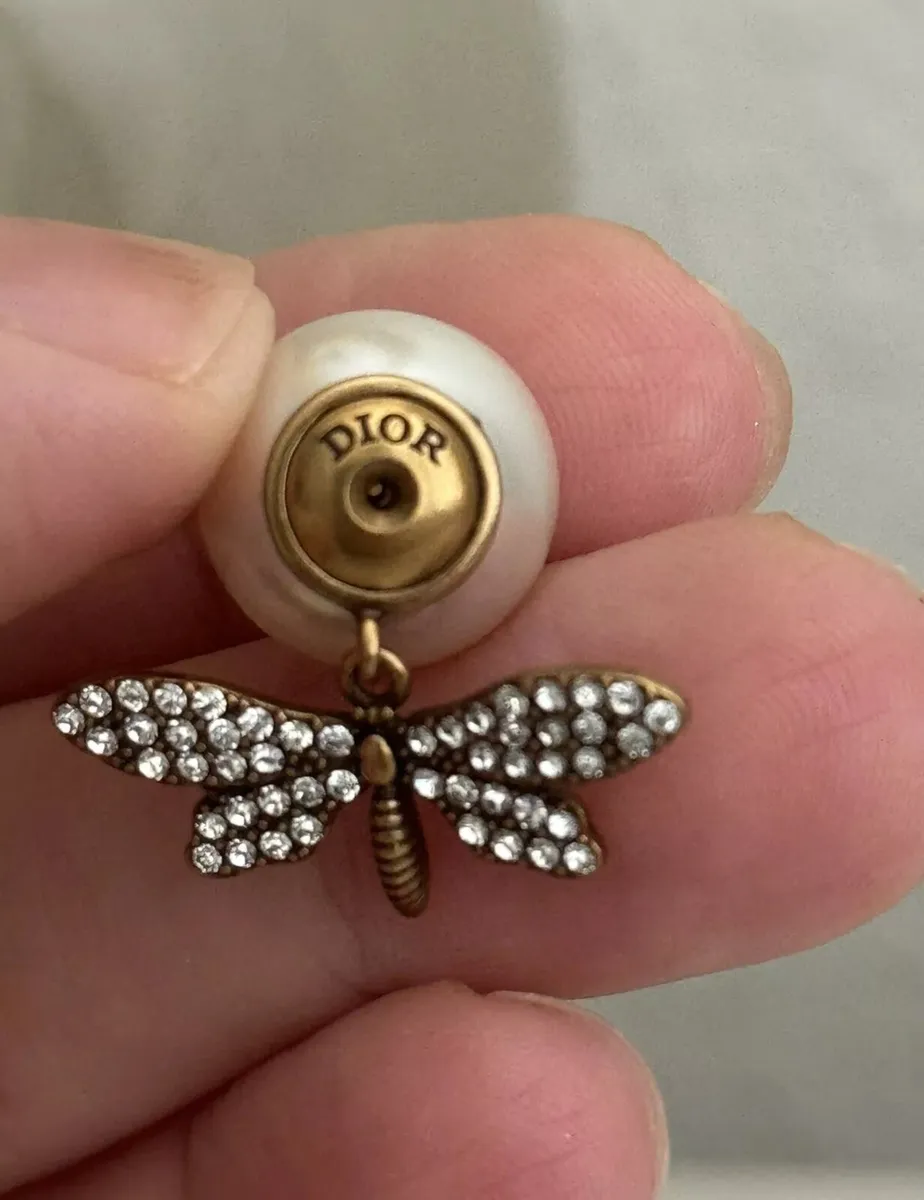 Christian Dior Dragonfly & Butterfly Earrings - Image 3