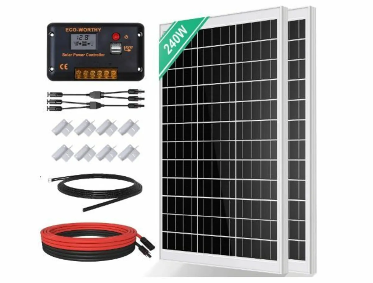 Monocrystalline Solar Panel Solar Cell Kit 240 W - Image 1